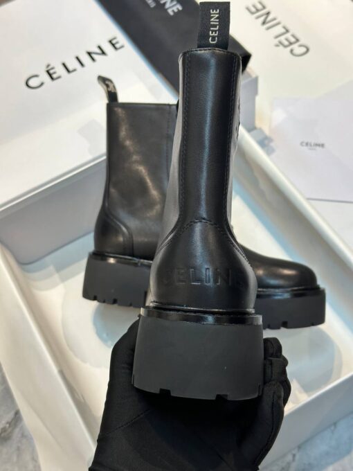 Ботинки Celine Bulky Lace-Up Boot In Shiny Bullskin 345553579C Black - фото 4