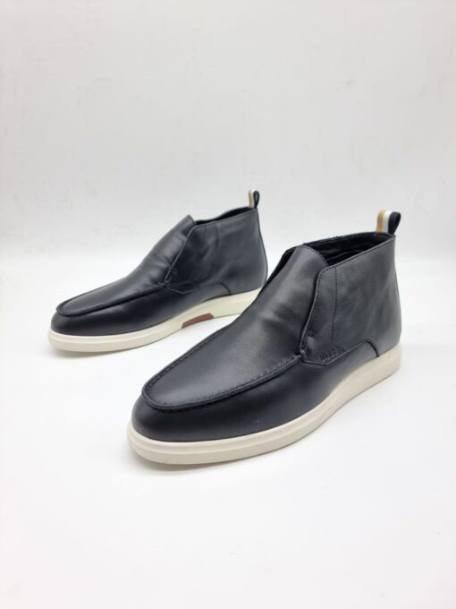 Мужские ботинки Hugo Boss A117436 большие размеры 46-48 зимние с мехом чёрные - фото 2