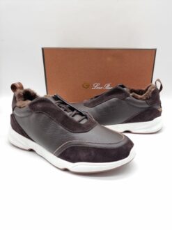 Мужские кроссовки Лоро Пиано A118161 коричневые