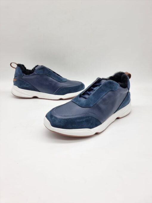 Мужские кроссовки Лоро Пиано A118173 синие - фото 4