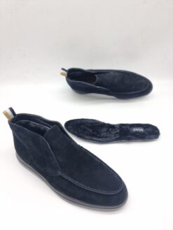 Мужские ботинки Hugo Boss A117512 зимние с мехом чёрные