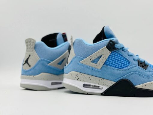 Кроссовки Nike Air Jordan 4 Retro L.Blue зимние c мехом - фото 5