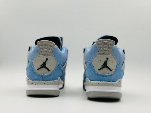 Кроссовки Nike Air Jordan 4 Retro L.Blue зимние c мехом - фото 7