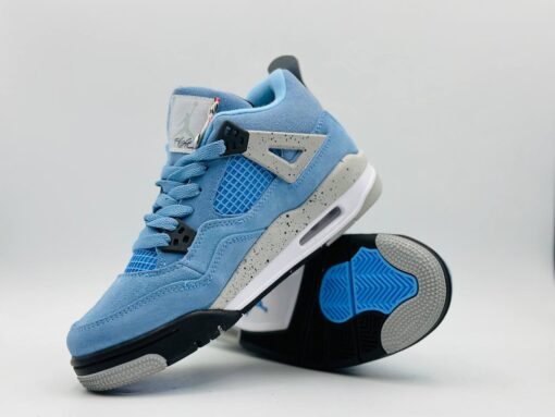 Кроссовки Nike Air Jordan 4 Retro L.Blue зимние c мехом - фото 8