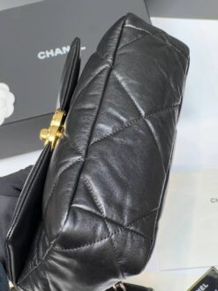 Сумка Chanel 19 премиум-люкс 25/16/7 см чёрная