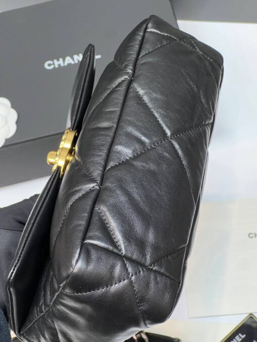 Сумка Chanel 19 премиум-люкс 25/16/7 см чёрная - фото 7