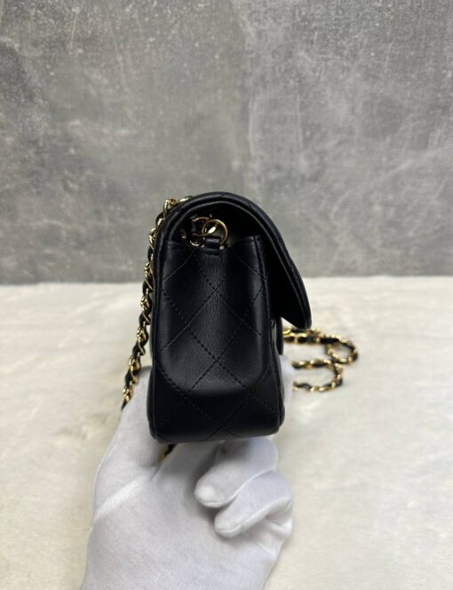 Сумка Chanel Small Classic Handbag 20/10/6 см чёрная - фото 7