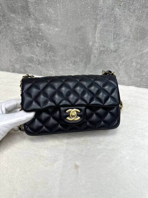 Сумка Chanel Small Classic Handbag 20/10/6 см чёрная - фото 6