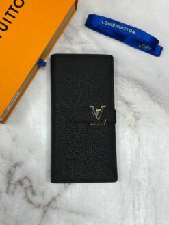 Кошелёк женский Louis Vuitton Vertical M81367 чёрный 19/9 см - фото 9