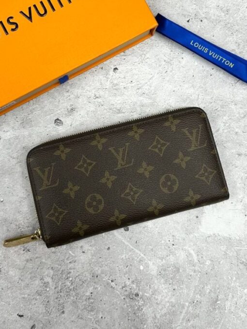 Бумажник Zippy L Louis Vuitton A118945 премиум-люкс коричневый 19/9/2 см - фото 1