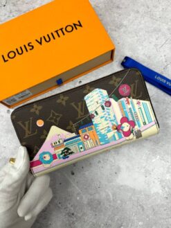Бумажник Zippy L Louis Vuitton A118964 премиум-люкс коричневый 19/9/2 см - фото 12