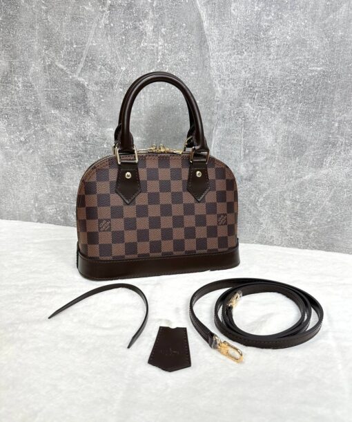 Женская сумка Louis Vuitton Alma BB N41221 Premium Brown 24-16/12 см - фото 6