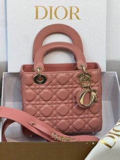 Женская сумка Dior Lady My ABCDior M0538ONGE Premium Rose 20-18/9 см
