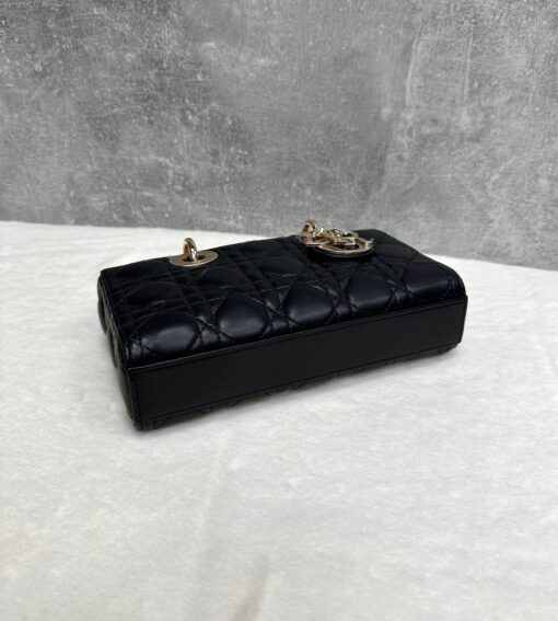 Женская сумка Dior Lady D-Joy M0613ONGE Premium Black (два размера: 22 - 26 см) - фото 4