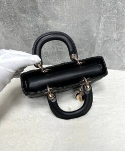 Женская сумка Dior Lady D-Joy M0613ONGE Premium Black (два размера: 22 — 26 см)