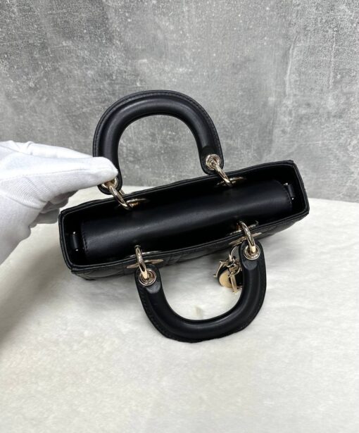 Женская сумка Dior Lady D-Joy M0613ONGE Premium Black (два размера: 22 - 26 см) - фото 5