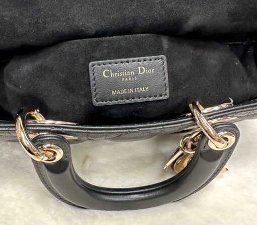 Женская сумка Dior Lady D-Joy M0613ONGE Premium Black (два размера: 22 - 26 см) - фото 7