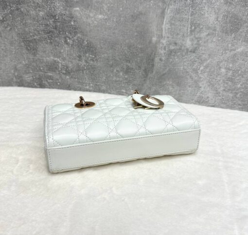 Женская сумка Dior Lady D-Joy M0613ONGE Premium White (два размера: 22 - 26 см) - фото 4