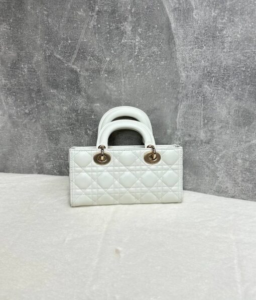 Женская сумка Dior Lady D-Joy M0613ONGE Premium White (два размера: 22 - 26 см) - фото 3