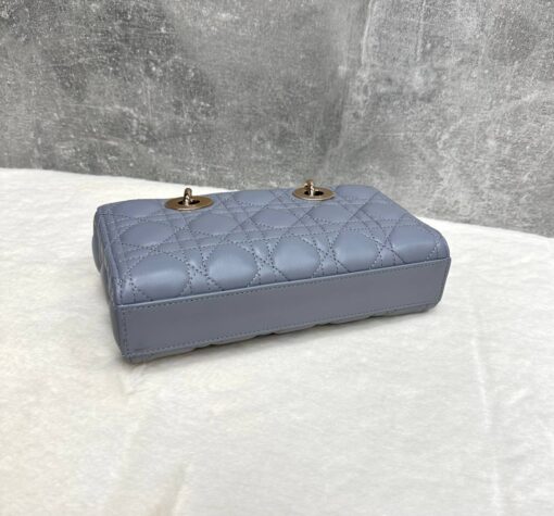 Женская сумка Dior Lady D-Joy M0613ONGE Premium Blue (два размера: 22 - 26 см) - фото 2