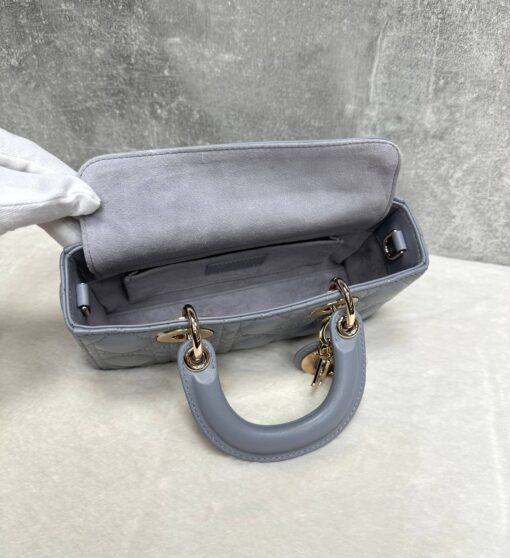 Женская сумка Dior Lady D-Joy M0613ONGE Premium Blue (два размера: 22 - 26 см) - фото 4