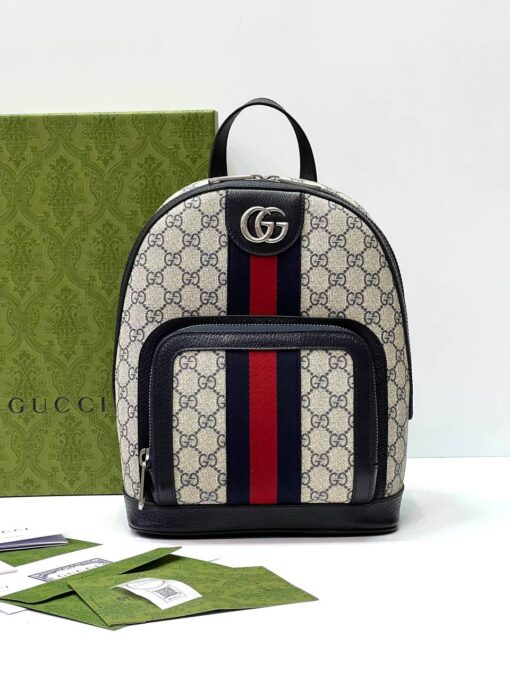 Рюкзак Gucci Ophidia GG Small 547965 28-22/10 см Premium Beige-Blk - фото 1