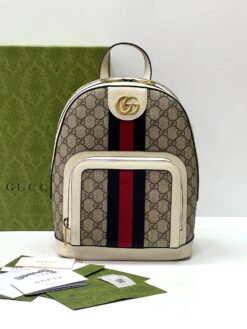Рюкзак Gucci Ophidia GG Small 547965 28-22/10 см Premium Beige-Wht - фото 6