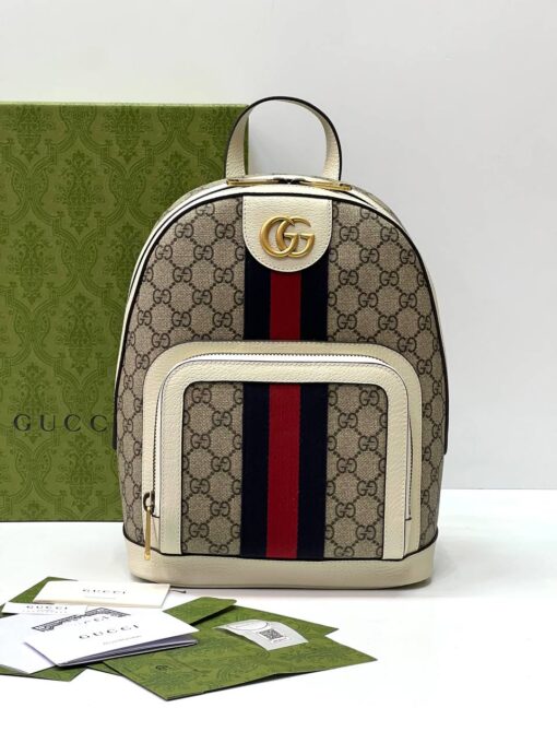 Рюкзак Gucci Ophidia GG Small 547965 28-22/10 см Premium Beige-Wht - фото 1