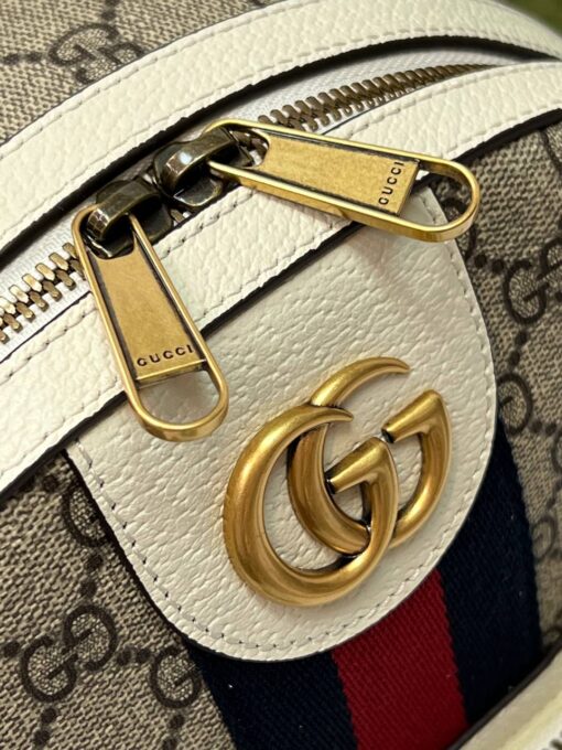 Рюкзак Gucci Ophidia GG Small 547965 28-22/10 см Premium Beige-Wht - фото 9