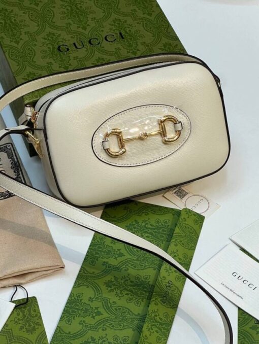 Женская сумка Gucci Horsebit 1955 Premium 20-13/6 см L.Beige - фото 1