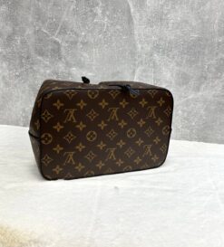 Женская сумка Louis Vuitton NeoNoe Premium 25-25/17 см коричневая с чёрным