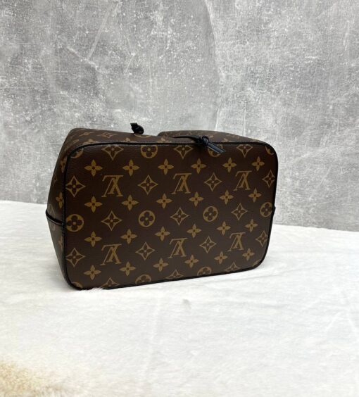 Женская сумка Louis Vuitton NeoNoe Premium 25-25/17 см коричневая с чёрным - фото 2