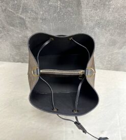 Женская сумка Louis Vuitton NeoNoe Premium 25-25/17 см коричневая с чёрным