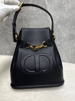 Женская сумка Dior C'est M2271 Premium 25-23/9 см чёрная