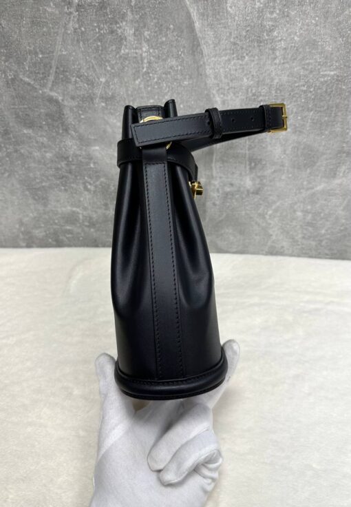 Женская сумка Dior C'est M2271 Premium 25-23/9 см чёрная - фото 8