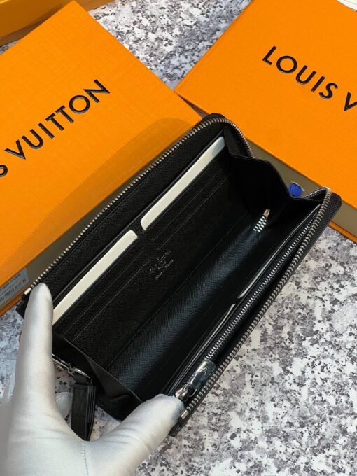 Бумажник Louis Vuitton Zippy Dragonne Premium 19-11/3.5 см чёрный - фото 3