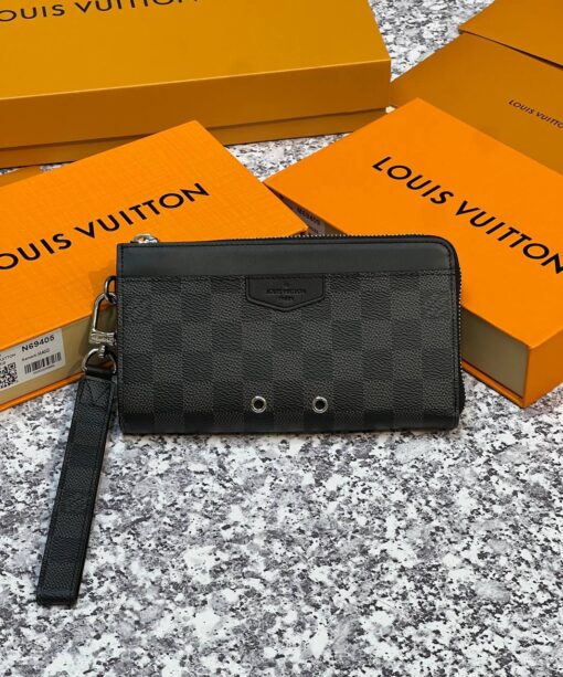Бумажник Louis Vuitton Zippy Dragonne Premium 19-11/3.5 см серый - фото 6