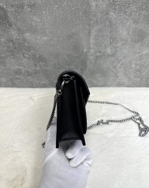 Женская сумка Louis Vuitton Mylockme Chain M63471 Premium 19-12/4 см чёрная - фото 4