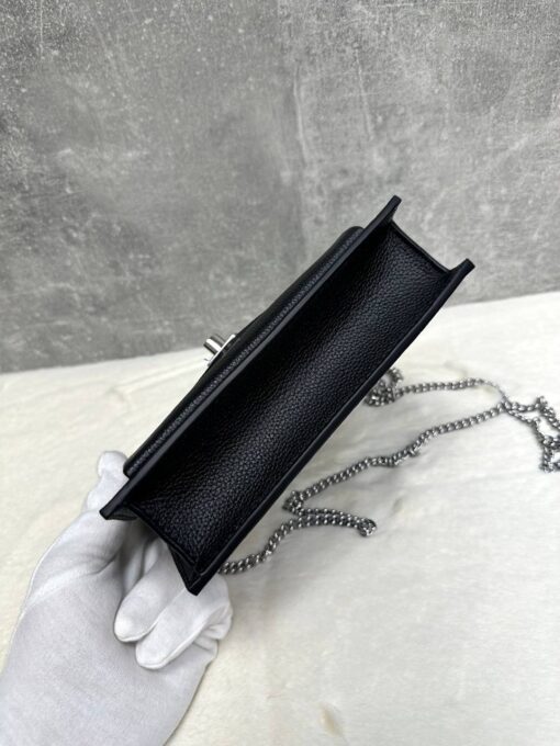 Женская сумка Louis Vuitton Mylockme Chain M63471 Premium 19-12/4 см чёрная - фото 5