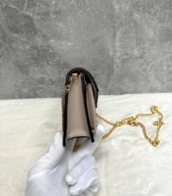 Женская сумка Louis Vuitton Mylockme Chain M63471 Premium 19-12/4 см бежевая