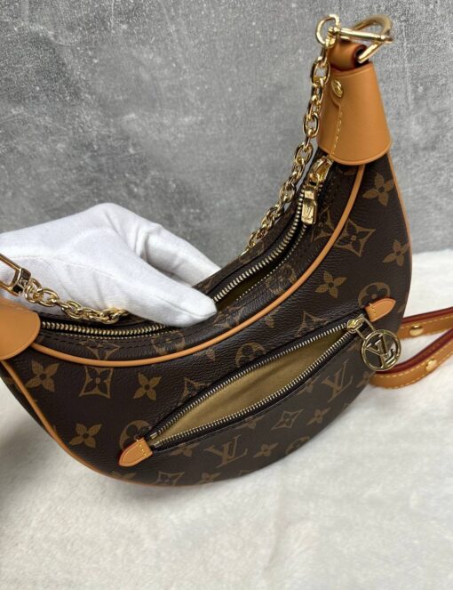 Женская сумка Louis Vuitton Loop M81098 Premium 22-11/6 см коричневая - фото 4