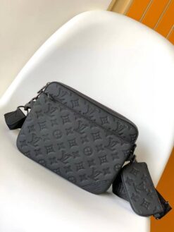 Клатч Louis Vuitton Trio Messenger 25/20/5 премиум-люкс черный