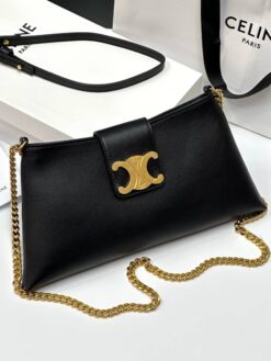 Женская сумка Celine Medium Wiltern Bag In Smooth Calfskin 113673FEO Premium Black 30-16/2 см