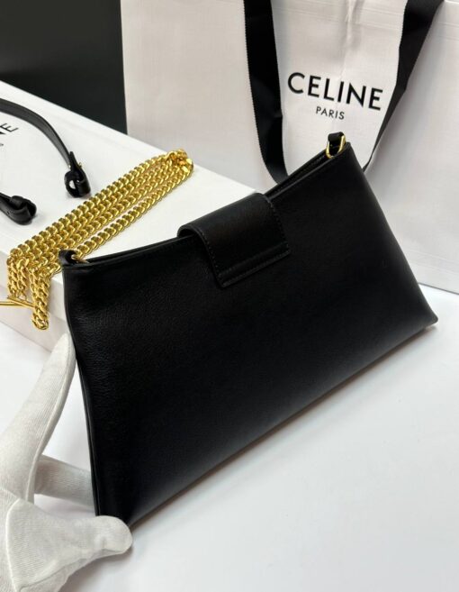 Женская сумка Celine Medium Wiltern Bag In Smooth Calfskin 113673FEO Premium Black 30-16/2 см - фото 3
