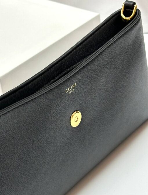 Женская сумка Celine Medium Wiltern Bag In Smooth Calfskin 113673FEO Premium Black 30-16/2 см - фото 5