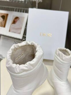 Ботинки женские зимние Christian Dior Frost дутики A119694 белые