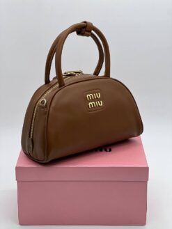 Сумка Miu Miu Leather Top-Handle 26/15 см A119916 коричневая