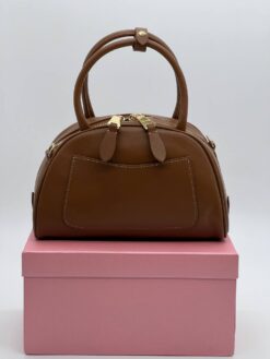 Сумка Miu Miu Leather Top-Handle 26/15 см A119916 коричневая