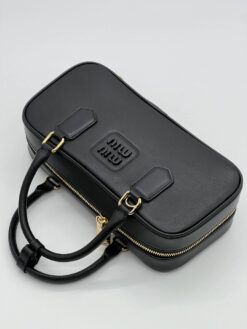 Сумка Miu Miu Arcadie Leather (два размера 23/13 и 28/14 см) чёрная