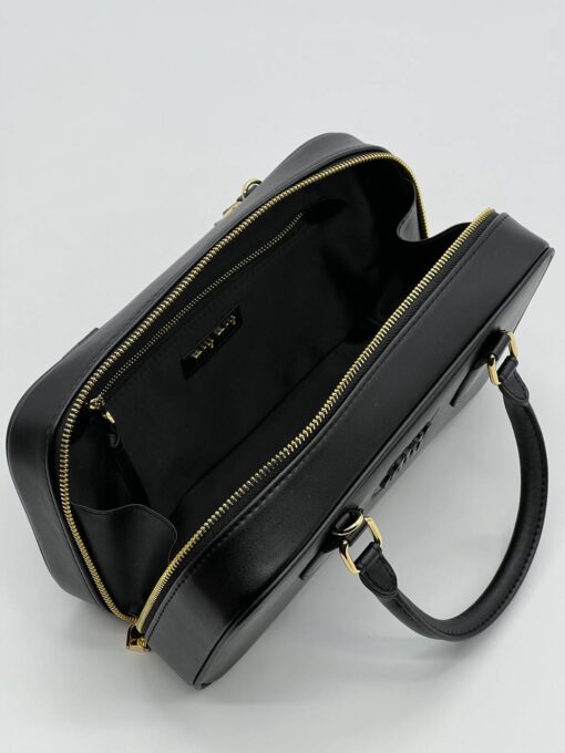 Сумка Miu Miu Arcadie Leather (два размера 23/13 и 28/14 см) чёрная - фото 8